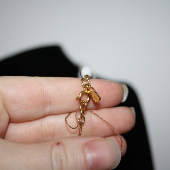 Vintage white and gold beaded MONET necklace 52" - Picture 5 of 5